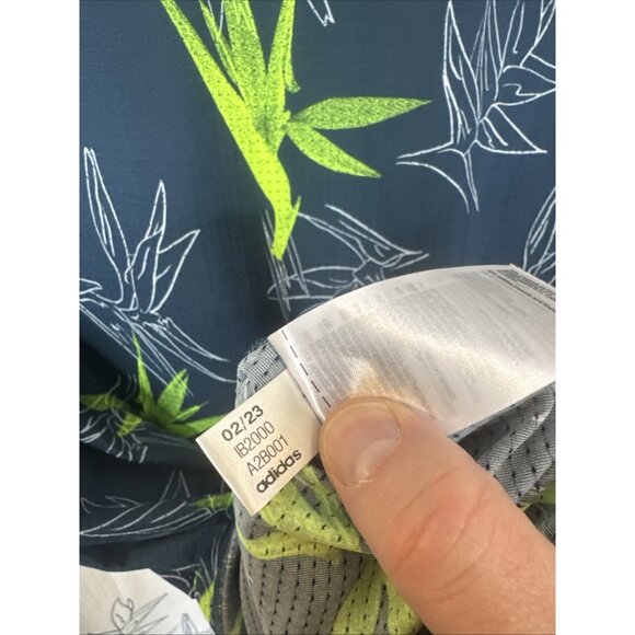 Adidas Oasis Golf Polo Shirt Lot of 2 Floral Print Performance Mens M - Picture 9 of 11